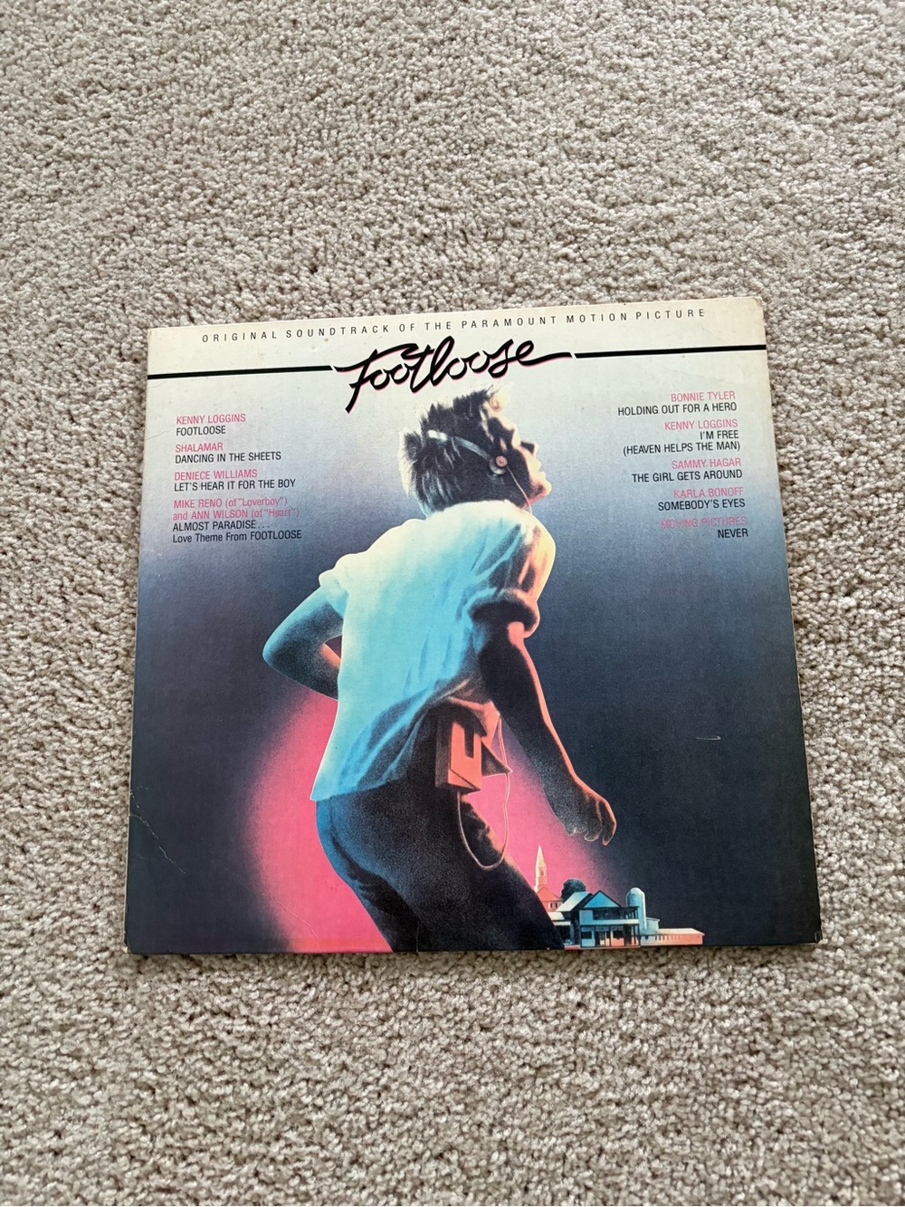 Vintage footloose original soundtrack vinyl LP
